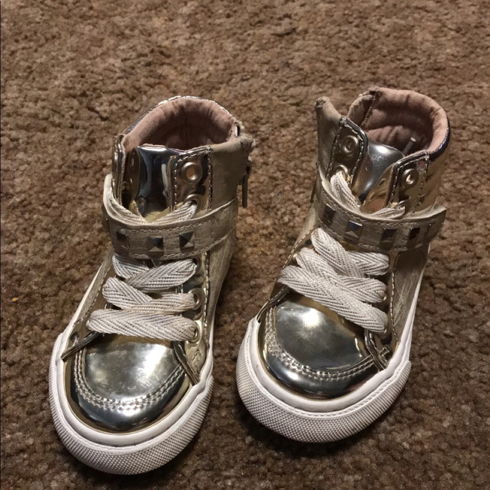 Gold high tops